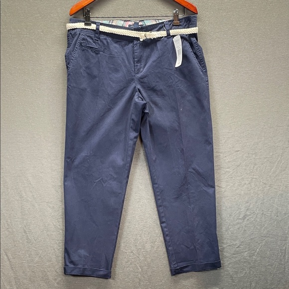 Tommy Hilfiger Blue Ankle Cropped Pants - Picture 1 of 8